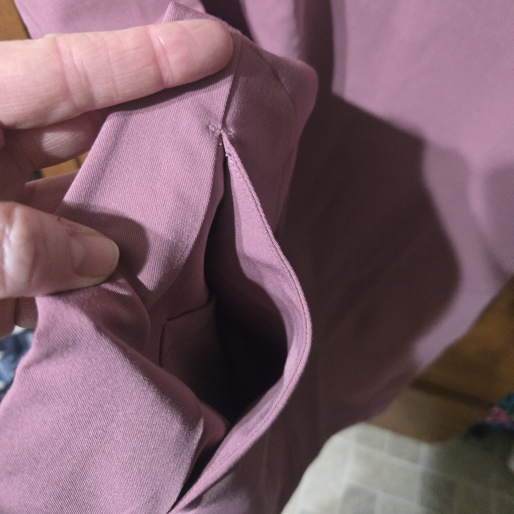 Mandala Women's Mauve Dolman Scrub Top - Picture 3 of 6